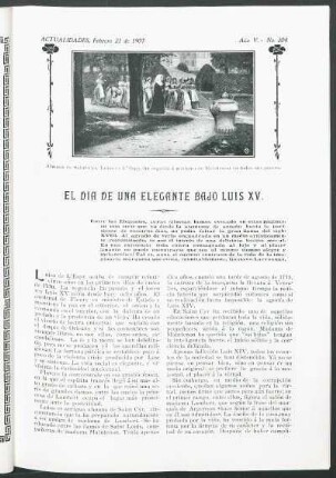 El día de una bajo Luis XV