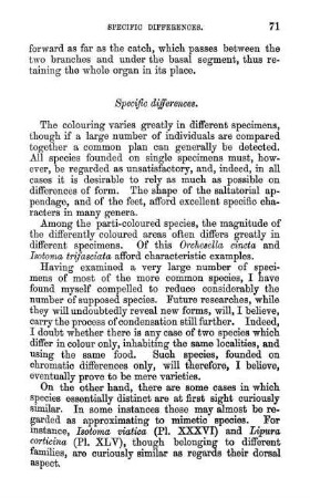 Specific differences.