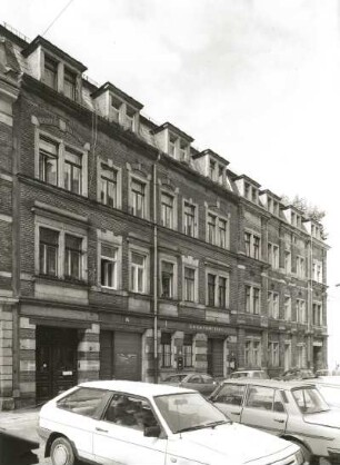 Dresden-Neustadt, Sebnitzer Straße 26/24. Wohnhäuser (um 1895). Straßenansicht