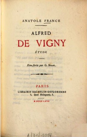 Alfred de Vigny