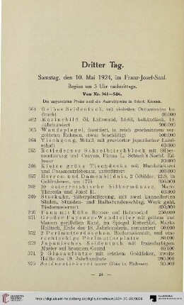 Dritter Tag (Nr. 361-546)