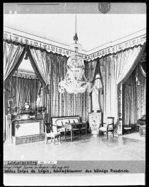 Residenzschloss Ludwigsburg — Neues Corps de logis — Appartement König Friedrichs I. — Schlafgemach & Raum 141