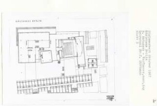 Gästehaus Berlin (Diplomarbeit bei Werner Düttmann): Grundriss