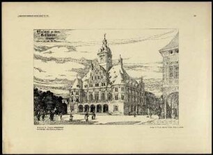 Tafel 66: Entwurf für ein Rathaus