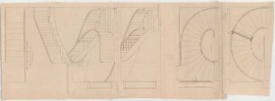 Thiersch, Friedrich von; München; Palais Bernheimer - Teppichhallentreppe (Teilansichten)
