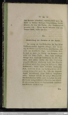 60. Entwicklung des Saamens in der Frucht