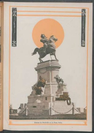 Estatua de Garibaldi en la Plaza Italiana - [Ilustración]