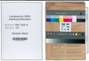 Entnazifizierung Albert Hampel , geb. 28.02.1897 (Stadtinspektor)