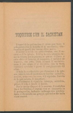 Toquiteros cun il sacristán