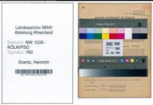Entnazifizierung Heinrich Goertz , geb. 10.07.1909 (Bergarbeiter)