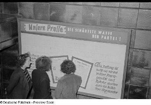 Werbe-Wandzeitung der Leipziger Volkszeitung