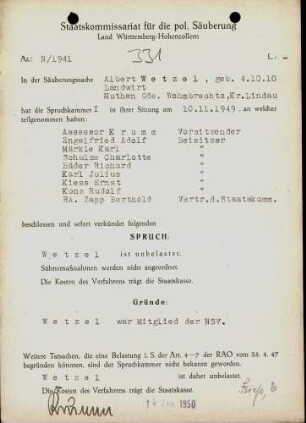 Wetzel, Albert