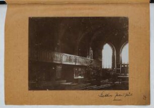 St. Peter und Paul-Kirche, Stettin: Innenansicht (aus: Skizzen- und Fotoalbum 25)