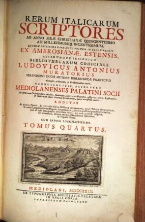 Rerum italicarum Scriptores, 4