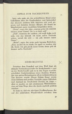 Etwas Zum Nachdenken