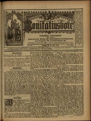 Ausgabe vom Sonntag, den 08. Juni 1919.
