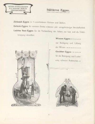 Stählerne Eggen
