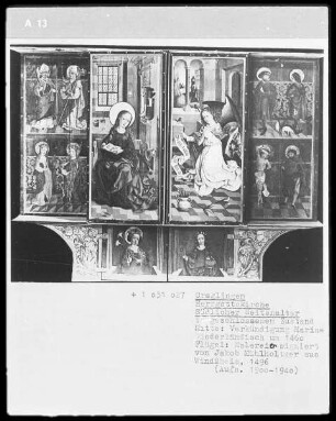 Flügelaltar in geschlossenem Zustand