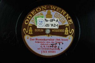 Der Rosenkavalier : italienisch Arie des Sängers / (Rich. Strauß)
