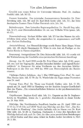 Von alten Johannitern