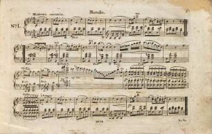 Divertissement contenant Rondeau, Andante, & Nocturne : pour piano