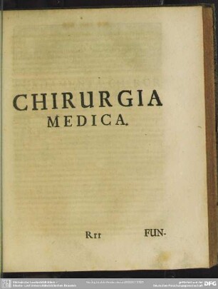 Chirurgia Medica
