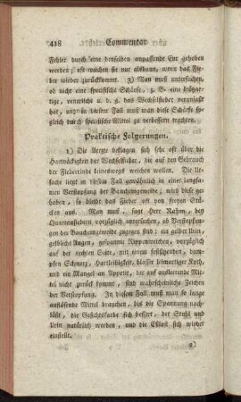 Praktische Folgerungen.