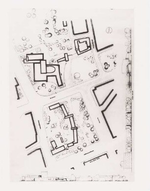 Stadttheater, Gelsenkirchen: Foto von Inv.Nr. 35896: Lageplan 1:500 Ansicht