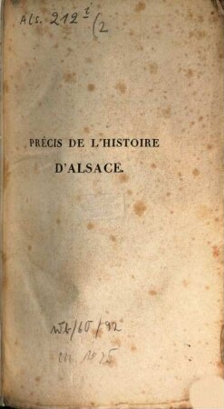 L' Alsace : Nouvelle description historique et topographique des deux départements du Rhin, [1]