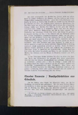 Kunstgeschichtliches aus Eiderstedt.