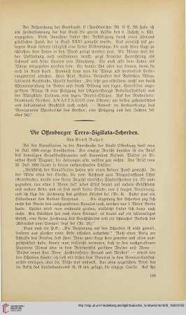 2: Die Offenburger Terra-Sigillata-Scherben