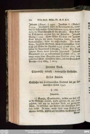 Zweytes Buch. Schwedisch-dänisch-norwegische Geschichte.