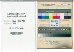 Entnazifizierung Friedrich Buch, geb. 11.07.1899 (Kaufmaennischer Angestellter)