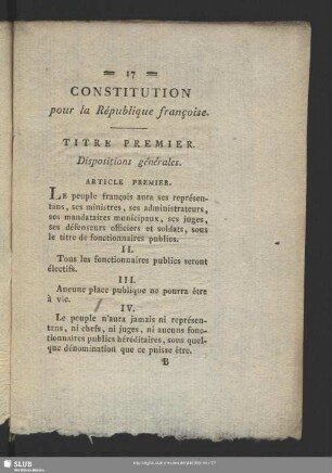 Titre Premier. Dispositions générales