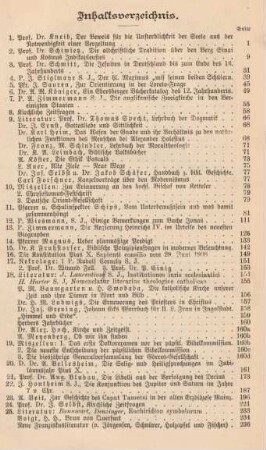 III-IV Inhaltsverzeichnis