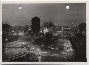 Mannheim, Wasserturm und Friedrichsplatz