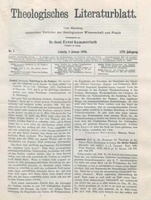 1-2 [Rezension] Gunkel, Hermann, Einleitung in die Psalmen