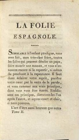 La folie espagnole : par Pigault-Lebrun, 2