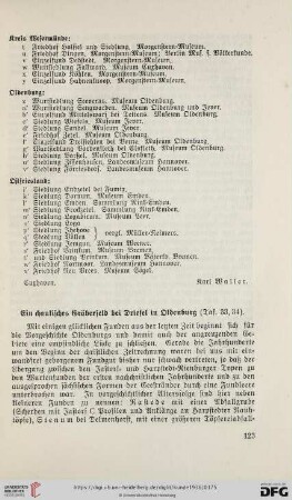 Ein chaukisches Gräberfeld bei Driefel in Oldenburg