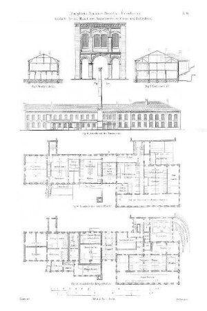 Tafel: Königliche Berliner Porzellan-Manufactur. Gebäude für die Maschinen, Kapseldreherei, Glasur und Schleiferei. Bl. VII