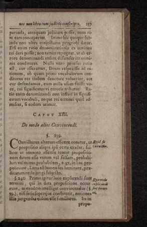 Caput XIII. De modo alios Convincendi.