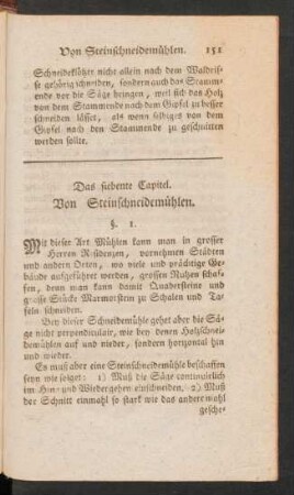 Das siebente Capitel. Von Steinschneidemühlen