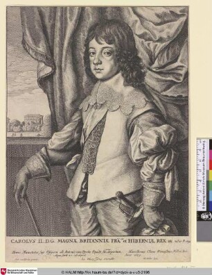 Carolus II. [Porträt des Prince of Wales, Charles; Charles, Prince of Wales; Portret van Karel Stuart, prins van Wales]
