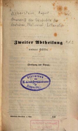 Grundriß der Geschichte der deutschen National-Litteratur, 2,[3]