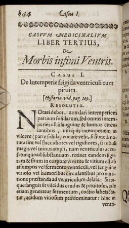 Liber Tertius, De Morbis infimi Ventris