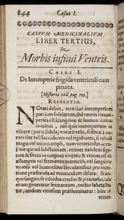 Liber Tertius, De Morbis infimi Ventris
