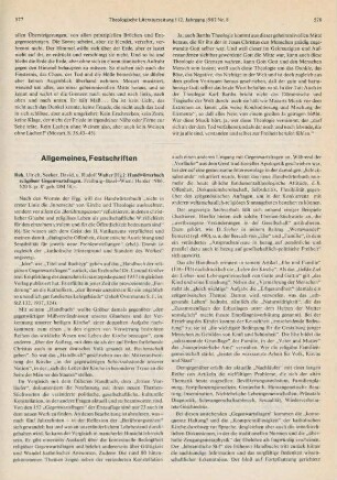 577-579 [Rezension] Handwörterbuch religiöser Gegenwartsfragen