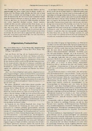 577-579 [Rezension] Handwörterbuch religiöser Gegenwartsfragen