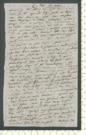 Brief von Madeleine de Chamisso an Charles de Chamisso und Hippolyte de Chamisso
