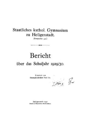 1929/30: Bericht ... - 1929/30